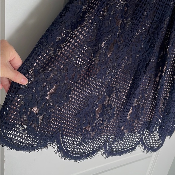 Chelsea28 Navy Lace Midi Dress Size8 Good Condition - Picture 7 of 8